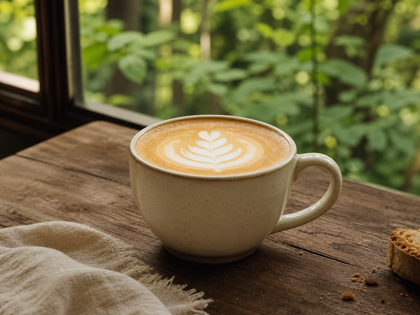 森のカフェラテのイメージ