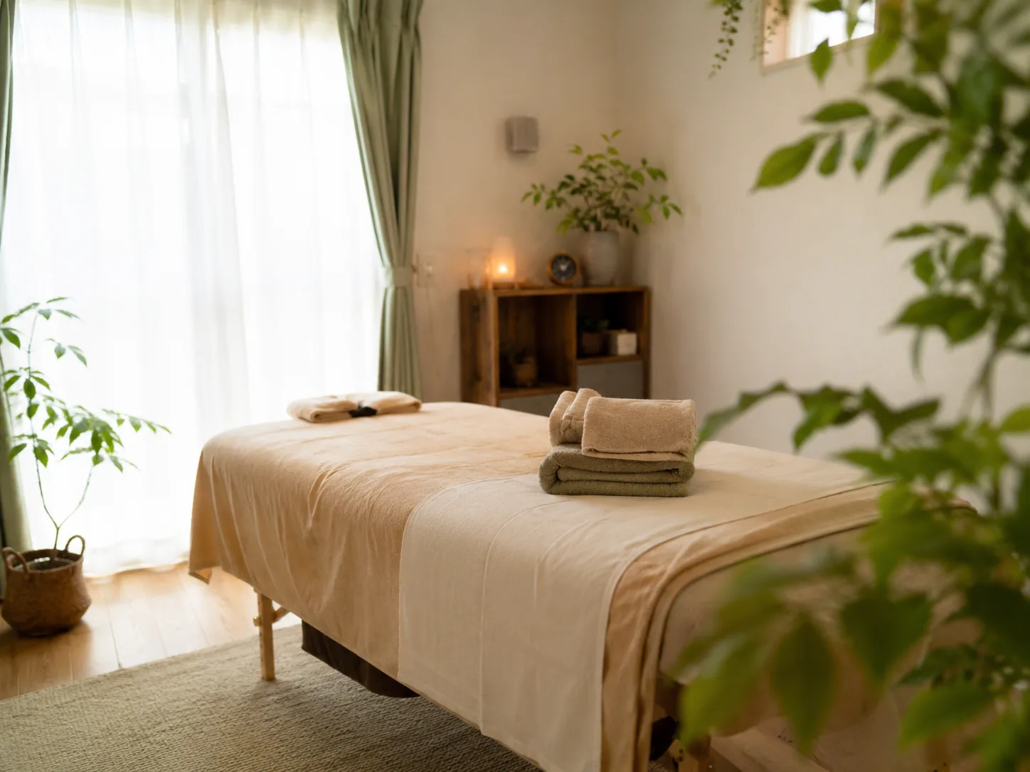 自然光が入るLumière Relaxation Salonの店内イメージ